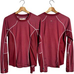 New Balance Biocool Long Sleeve Shirt Women's Medium Red Active Running Workout